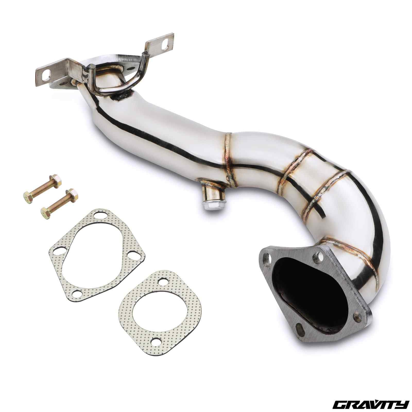 Downpipe Exhaut Decat da 6,3 cm, compatibile con Volkswagen VW Golf MK5 1.4 TSI Twin charger 168bhp / 170bhp modelli 2004-2009 in acciaio inox De Cat Down Pipe Upgrade
