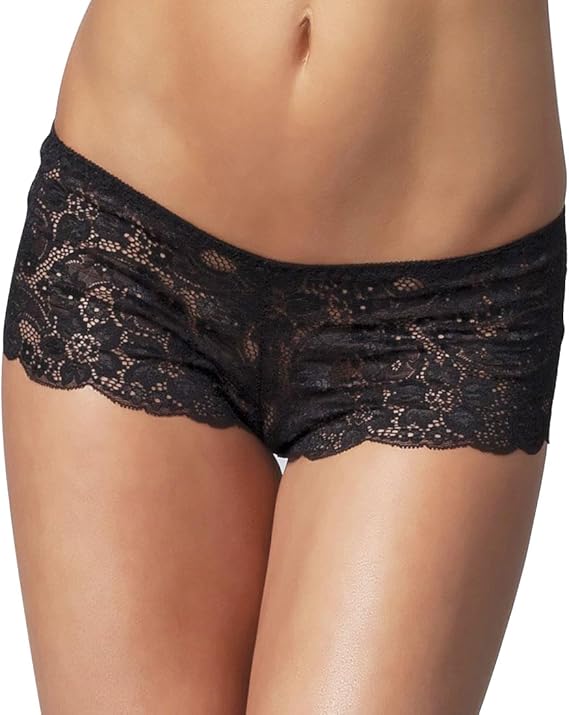 lace booty shorts