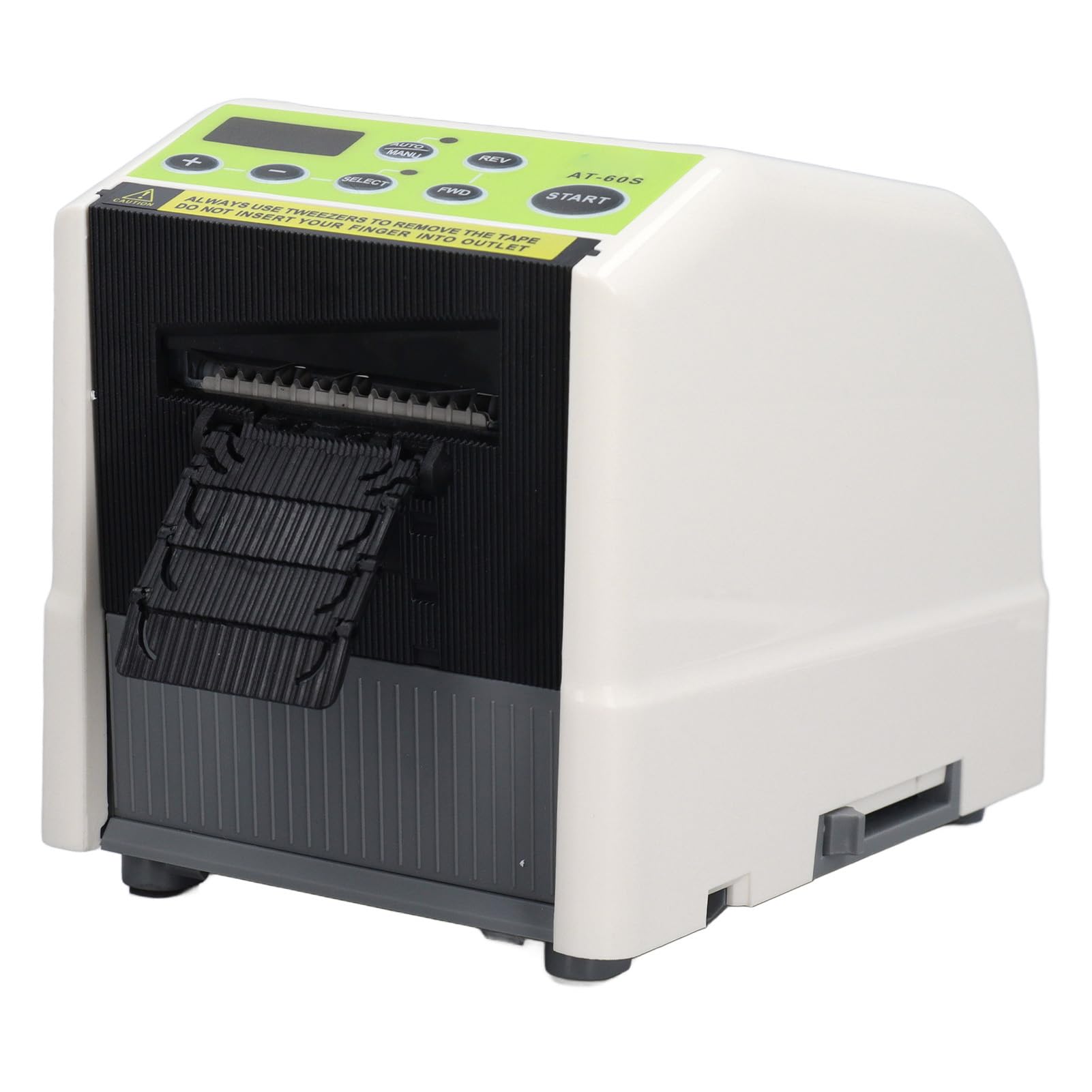 Dispenser di nastro elettrico automatico e manuale con ciclo a 6 fasi - Macchina da taglio industriale per larghezza da 6 a 60 mm e lunghezza da 5 a 999 mm - Spina USA