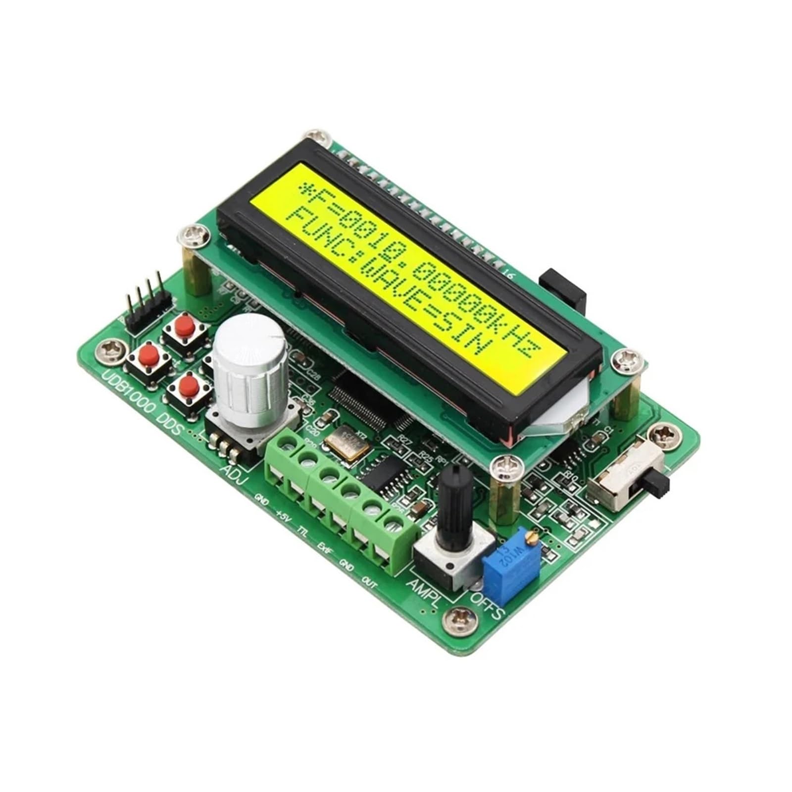Generador de señales de función DDS UDB1008S 8MH/z, Fuente de señal de Pulso/Contador de frecuencia con comunicación y Barrido de frecuencia