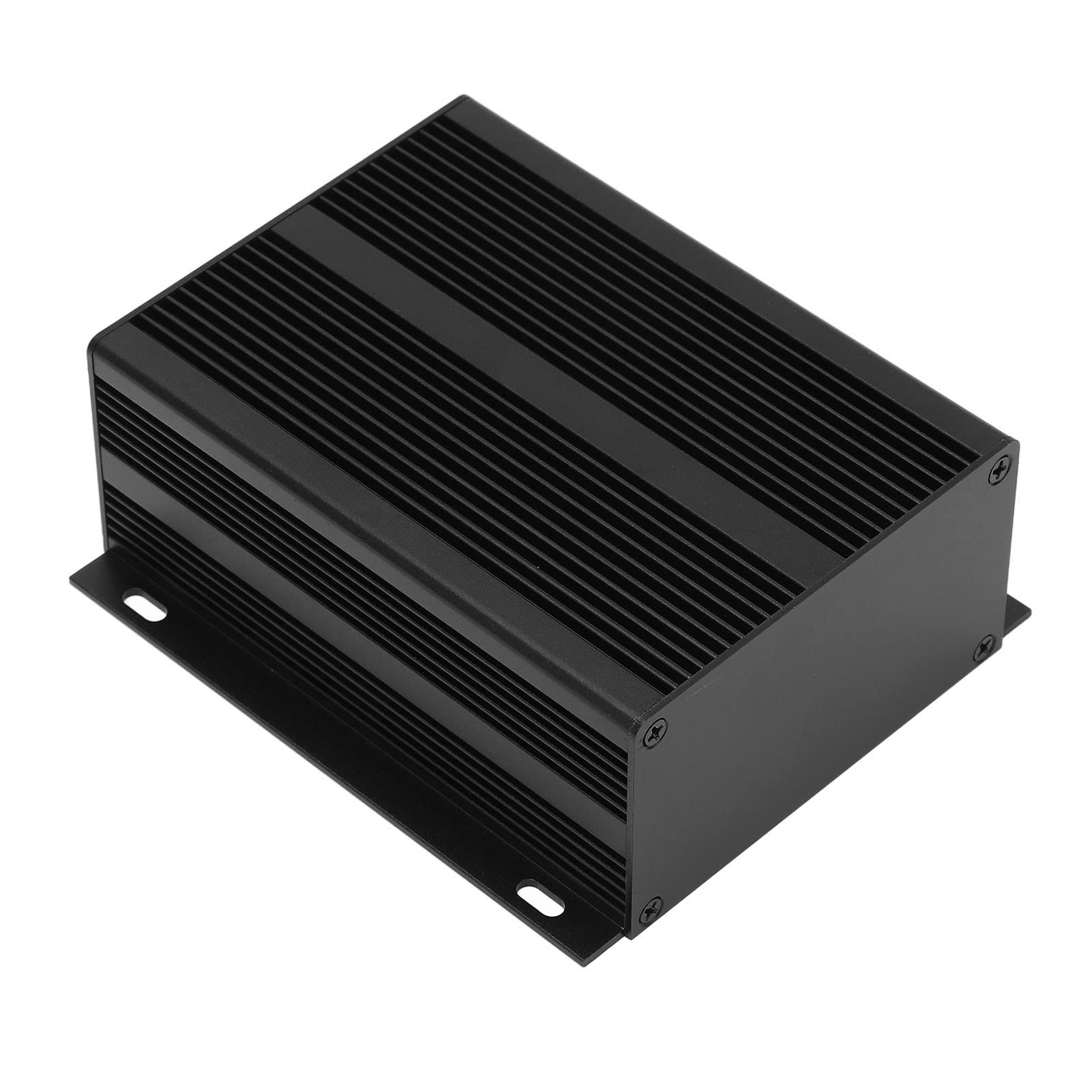 Electronic Project Box, Enclosure Electronic DIY Circuit Board Project Aluminum Box Cooling Case Aluminum Alloy Box Split Type, Electrical Boxes, black, Industrial-image-29
