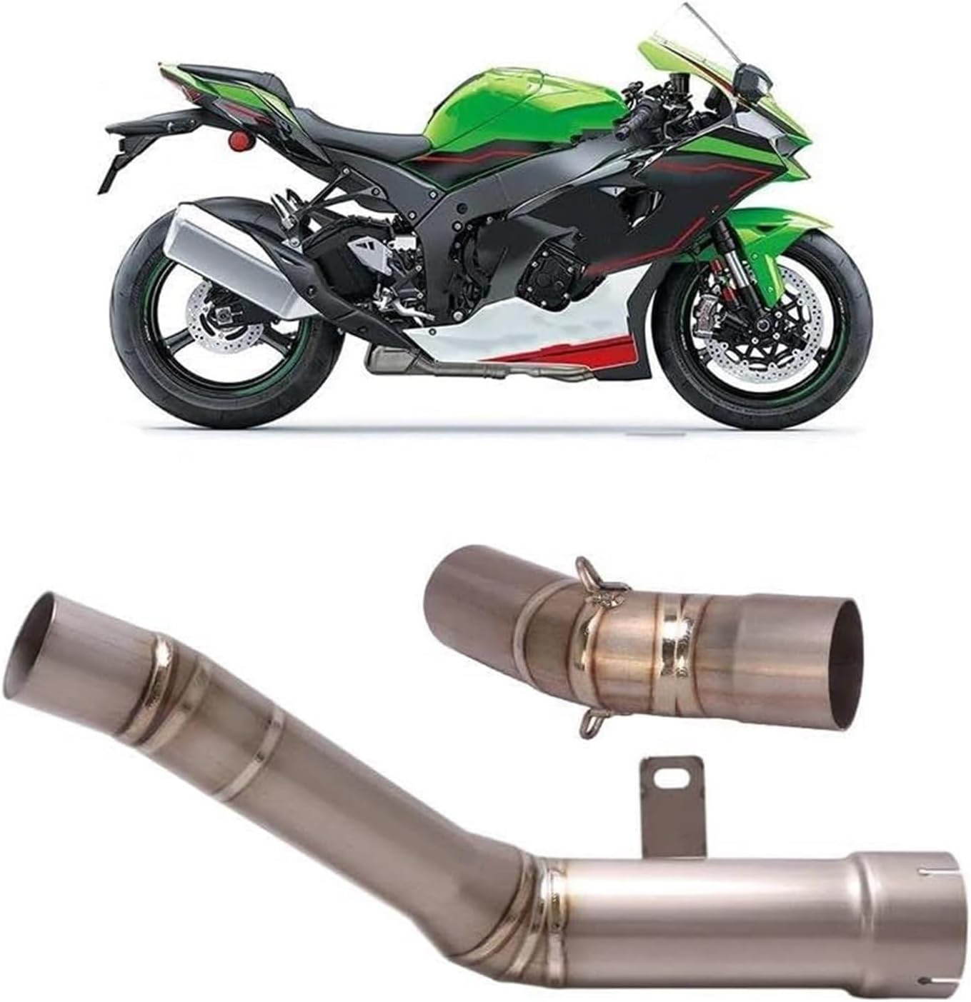 用 ニンジャ Zx-10R Zx10R Zx 10R 2021-2024 バイク排気エンド