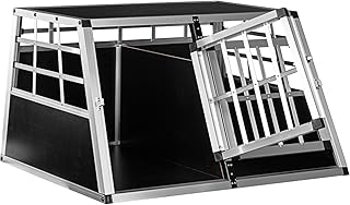 PETSTUFF Hundebox gerade Rückwand 90° - Größenwahl, Zwei Türen, Trennwand product image
