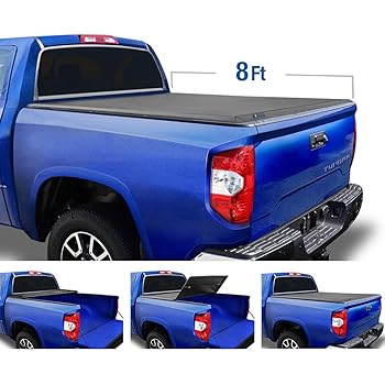Amazon Com Tyger Auto T3 Soft Tri Fold Truck Bed Tonneau Cover For 2007 2013 Toyota Tundra Fleetside 8 Bed Tg Bc3t1034 Automotive