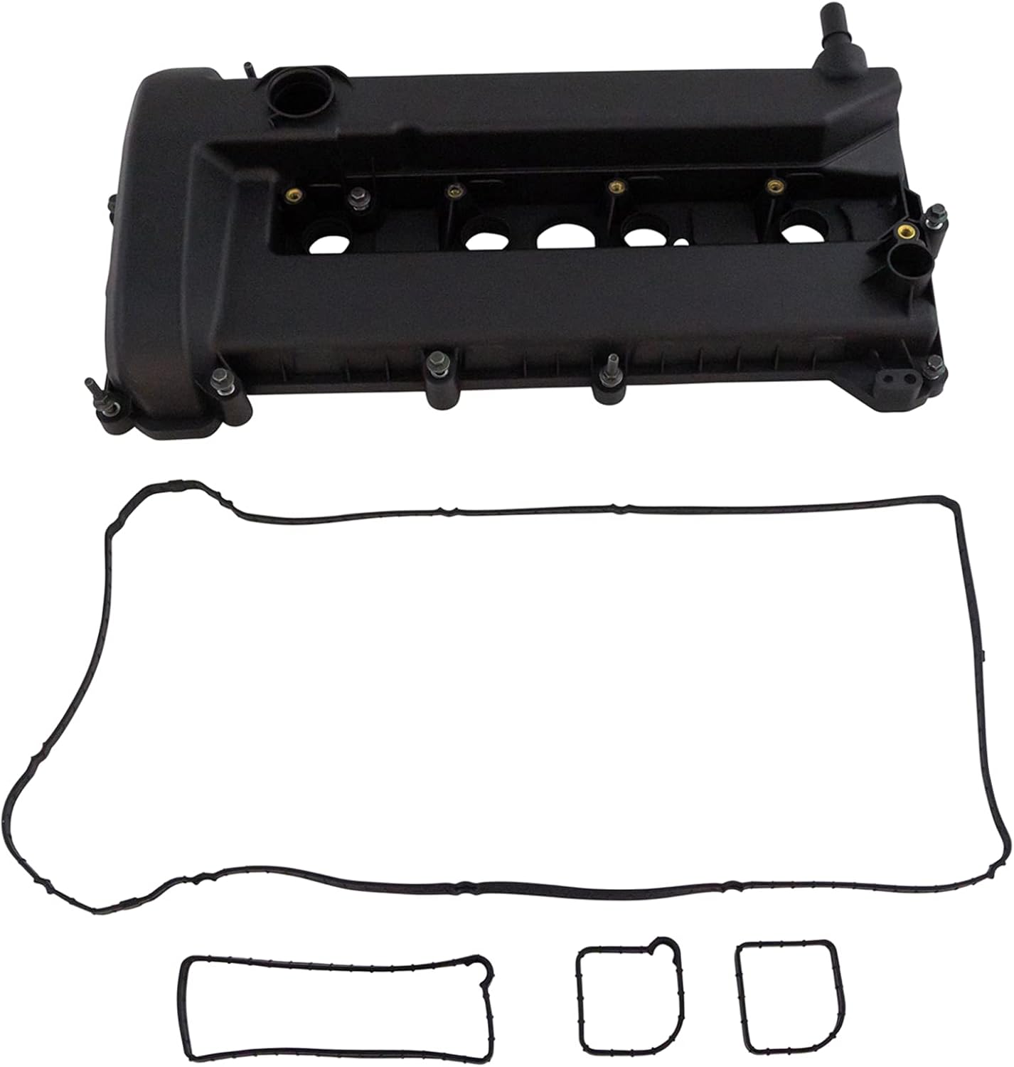 TRQ Valve Cover with Gasket & Bolts for 2005-2008 Ford Escape / 2005-2011 Ford Focus / 2005-2008 Mercury Mariner / 2010-2012 Ford Transit Connect