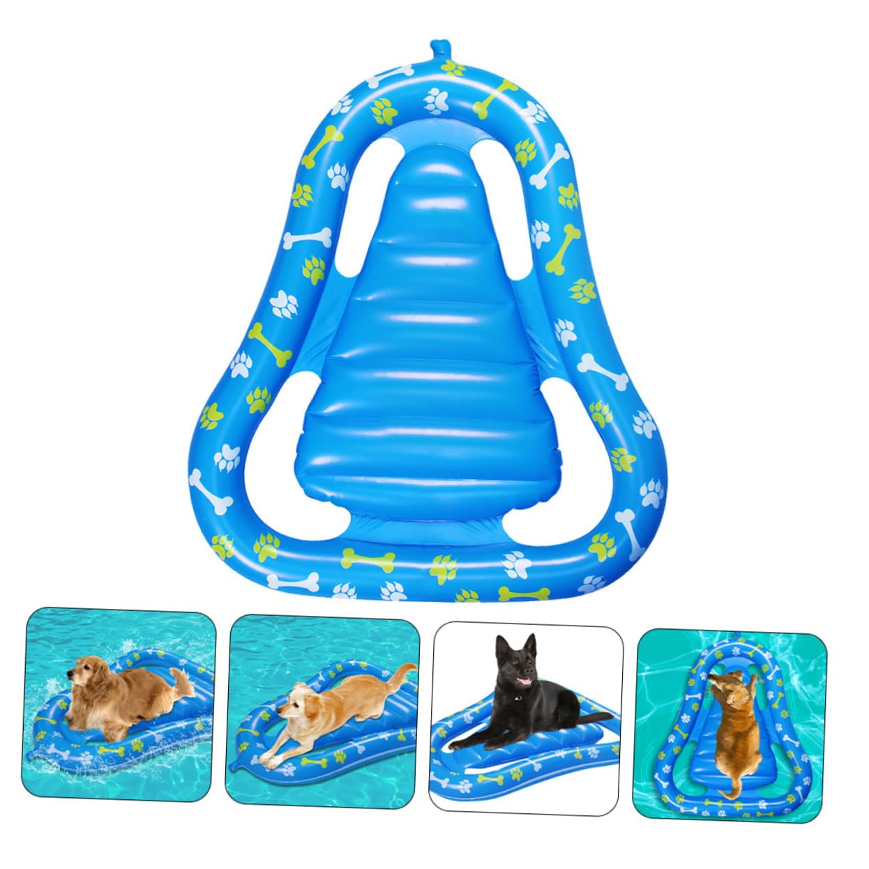 Tappetino Galleggiante Gonfiabile per Animali in Pvc Blu
