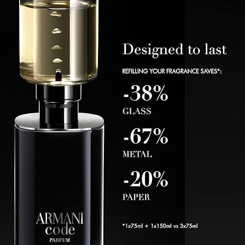 Miniatura 7 de Armani Beauty  Code  Parfum  Cologne for Men  Fresh & Aromatic Mens Fragrance  Bergamot, Clary Sage, Tonka Bean Notes