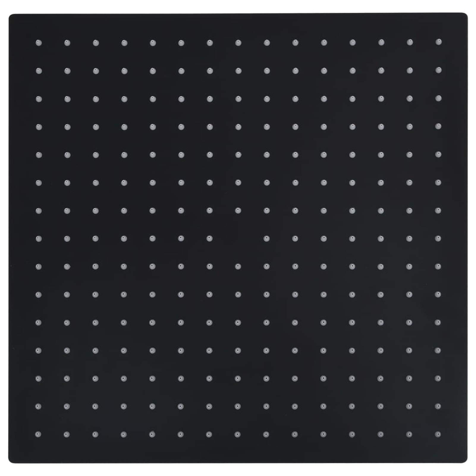LAPOOH Cabezal Ducha Efecto Lluvia Acero INOX Cuadrado Negro 40x40 cm, Rociador Ducha, Ducha Lluvia, Alcachofa Ducha, Duchas De Baño Alcachofa Lluvia, Recambios Columna Ducha
