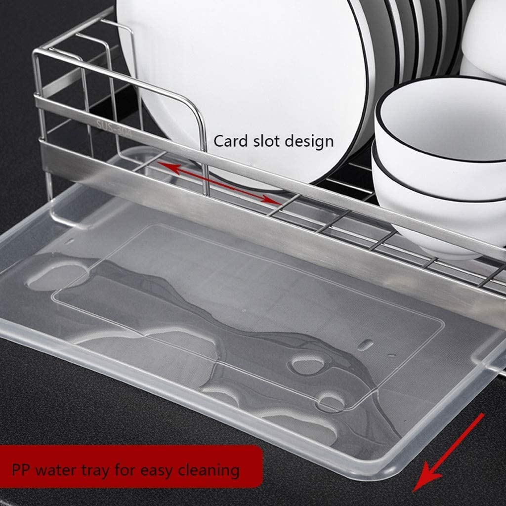 Egouttoir Vaisselle Panier À Vaisselle en Acier Inoxydable 304 Une Seule Couche Rangement Cuisine