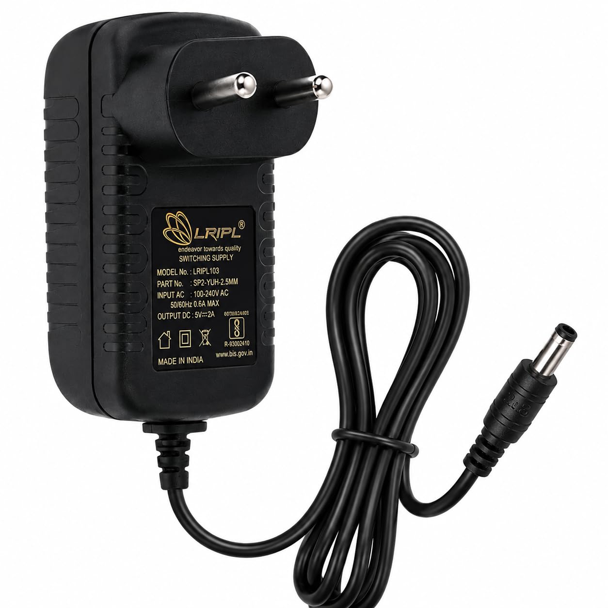 LRIPL 12V 1Amp Power Adapter with 2.5mm Pin 1 Meter Cable | Heavy Duty SMPS Converter Supply for Router, CCTV, DVR, NVR, Set Top Box & LCD Monitor & Electronic Devices - BIS Certified — Amazon image 7