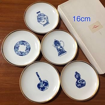 Amazon.co.jp: 深川製磁 ブルーチャイナ ケーキ皿 小皿 銘々皿 取皿