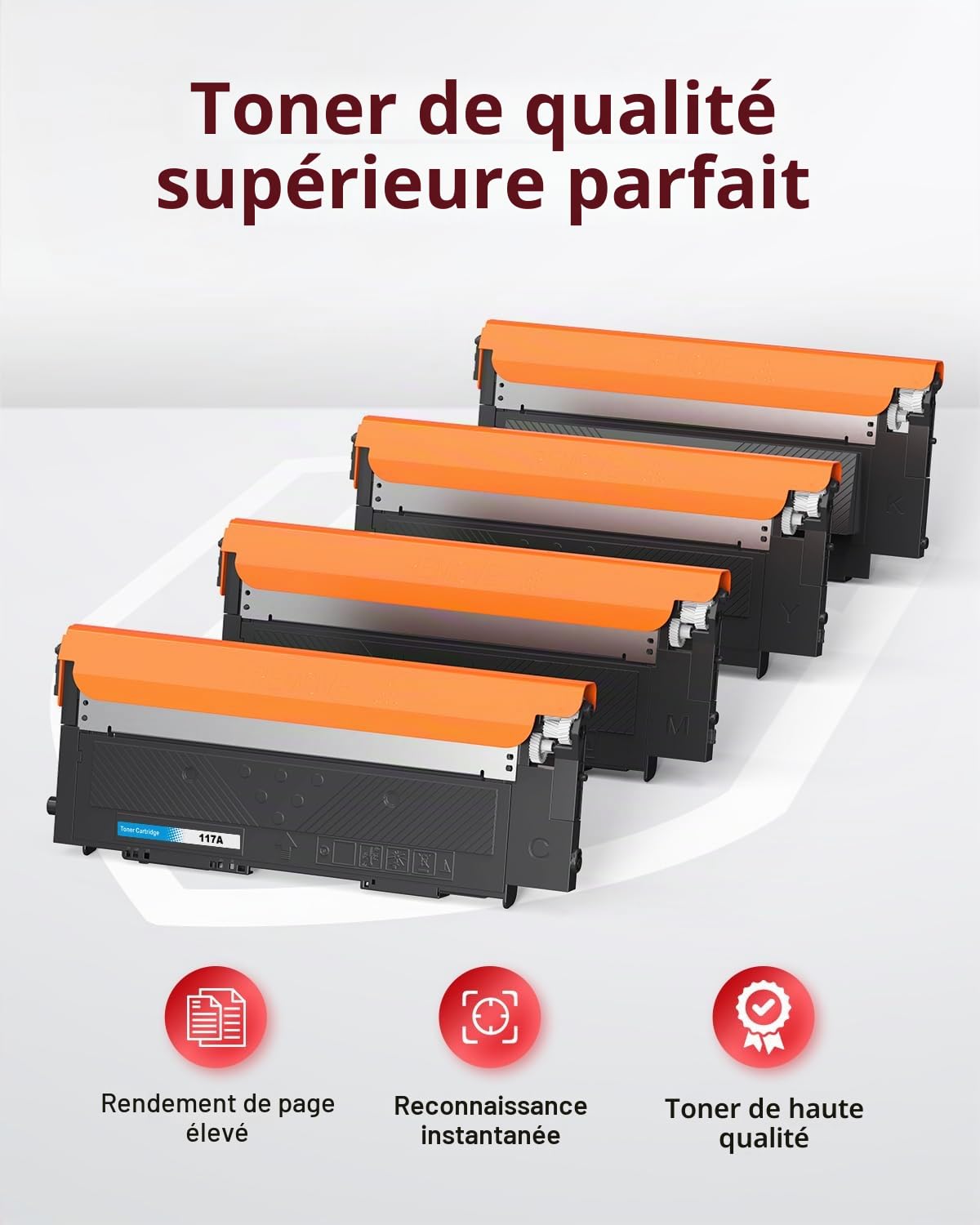 117A Compatible pour HP W2070A W2071A W2072A W2073A