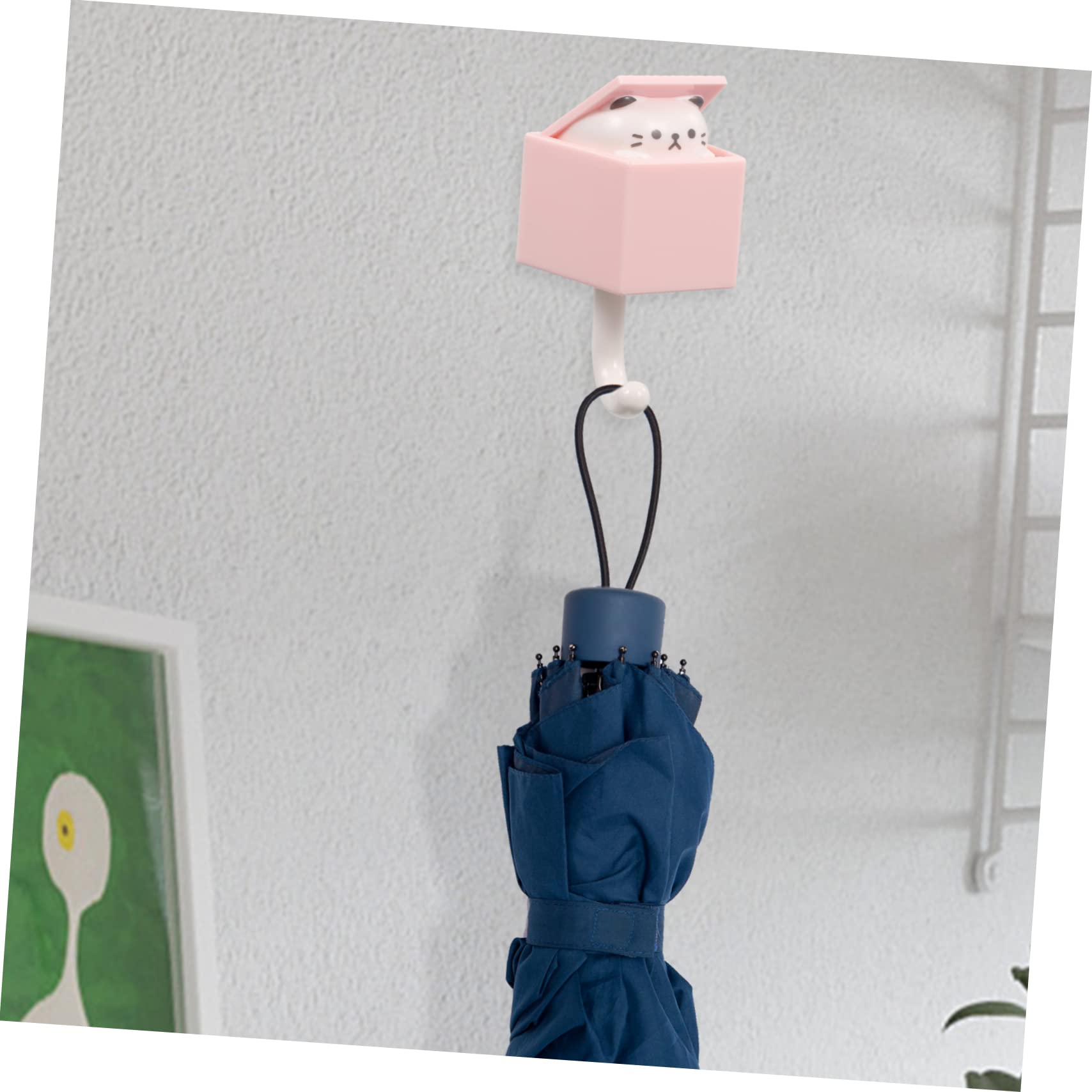 STOBAZA 8piezas Ganchos De Pared Adheribles De Animales Divertidos Percheros Decorativos Para Ropa y Llaves Para Entradas y Habitaciones Infantiles