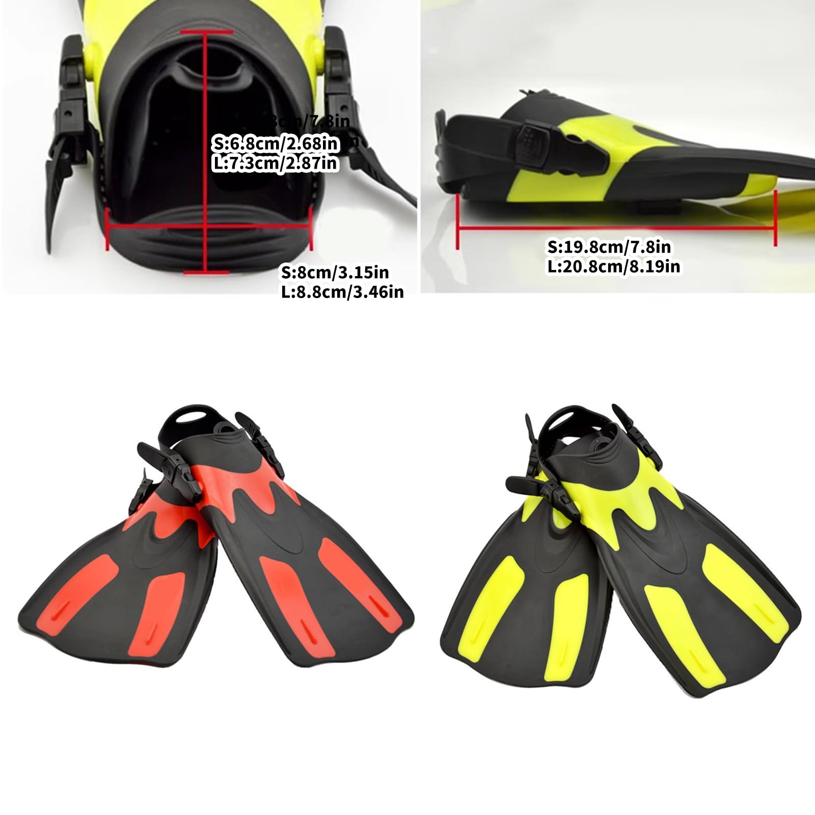 Palmes de natation réglables - Palmes de plongée professionnelles - Accessoire de plongée