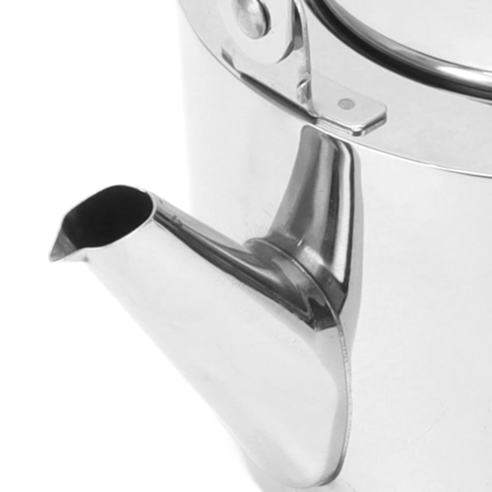 Czajnik do herbaty ze stali nierdzewnej z sitkiem Zagęszczony metalowy czajniczek z gwizdkiem i ergonomicznym uchwytem do wszystkich płyt kuchennych (Large, 1.5L)