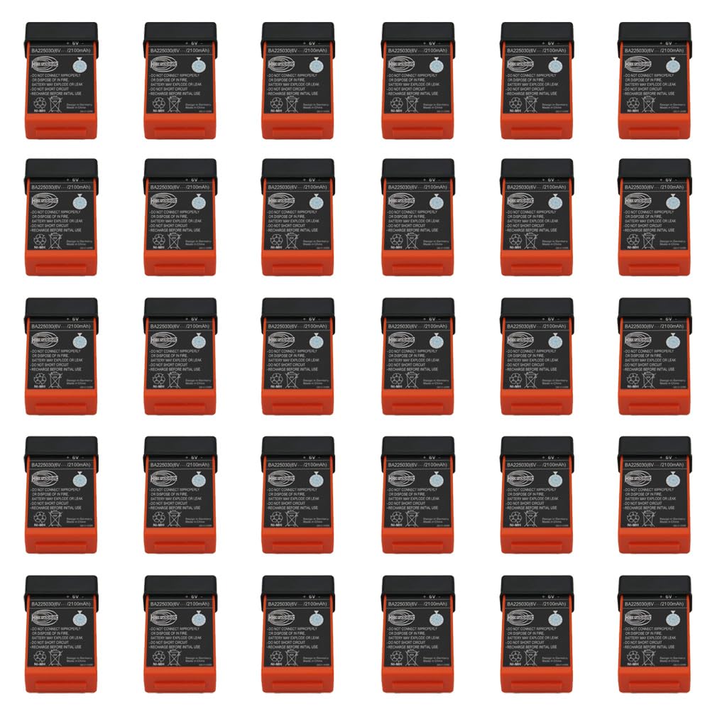 MEELER 30-Pack 6V 2500mAh BA225030 Ni-Mh Battery Rechargeable for HBC Crane Remote Pump Truck Battery