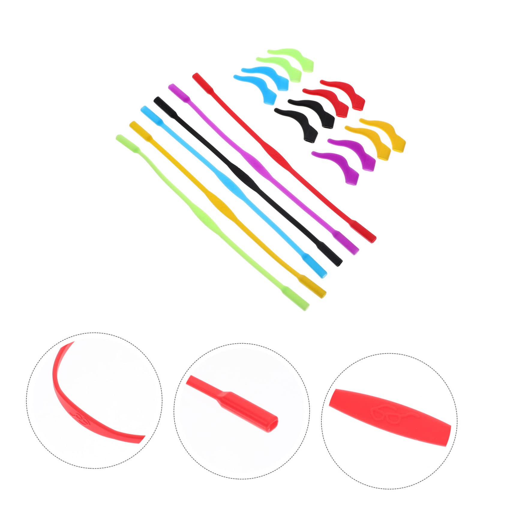 LALAFINA 6 Pack Anti-slip Glasses Cover Kit Boys and Girls Glasses Ear Grip Eyeglass Lanyards for Women