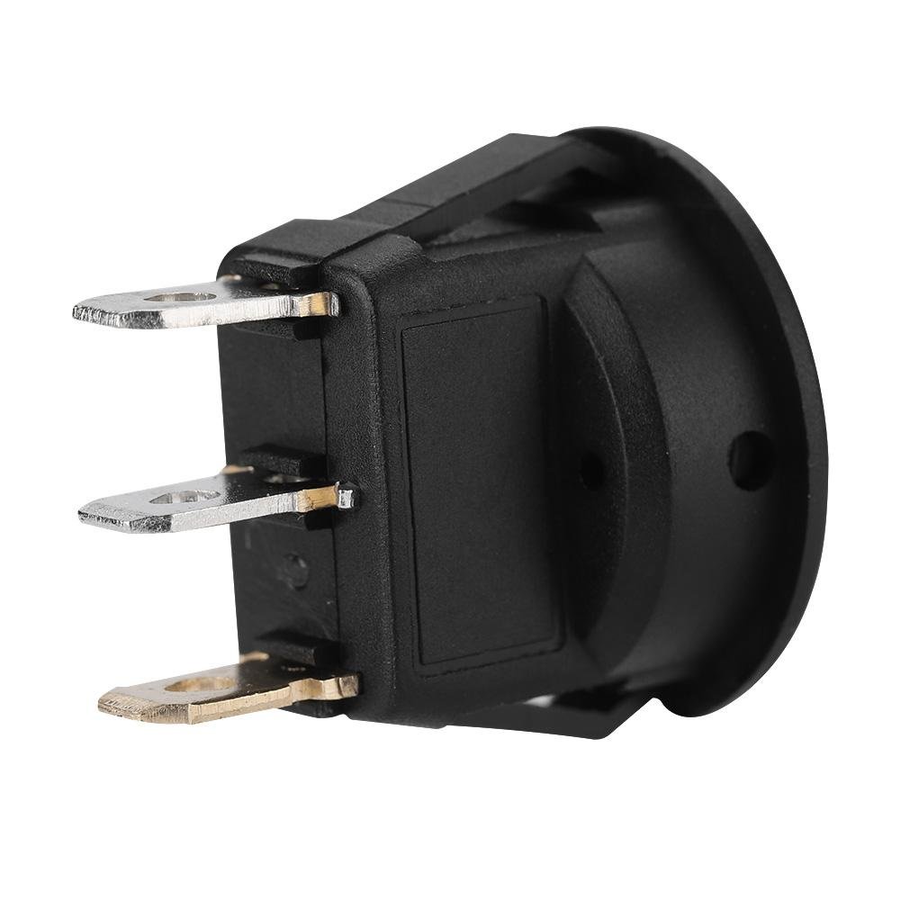 Lot De 5 Interrupteurs Ronds LED 12V Keenso - Pour Voiture, Camion, Bateau - Lumière Orange - Marche/Arrêt