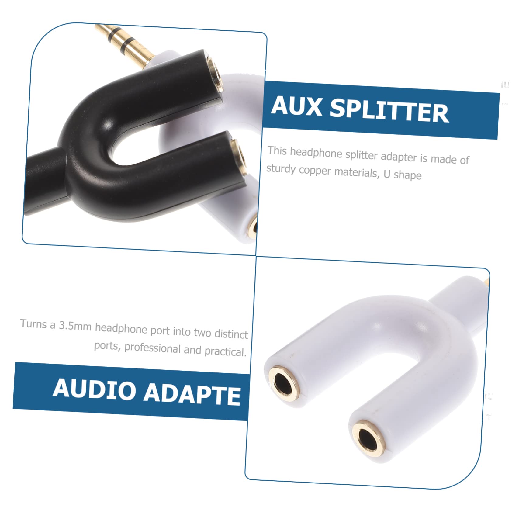 Gadpiparty 30pezzi Cavo Adattatore Stereo y Splitter Divisore Auricolari Per Smartphone e Tablet Facile Installazione e Trasmissione Stabile