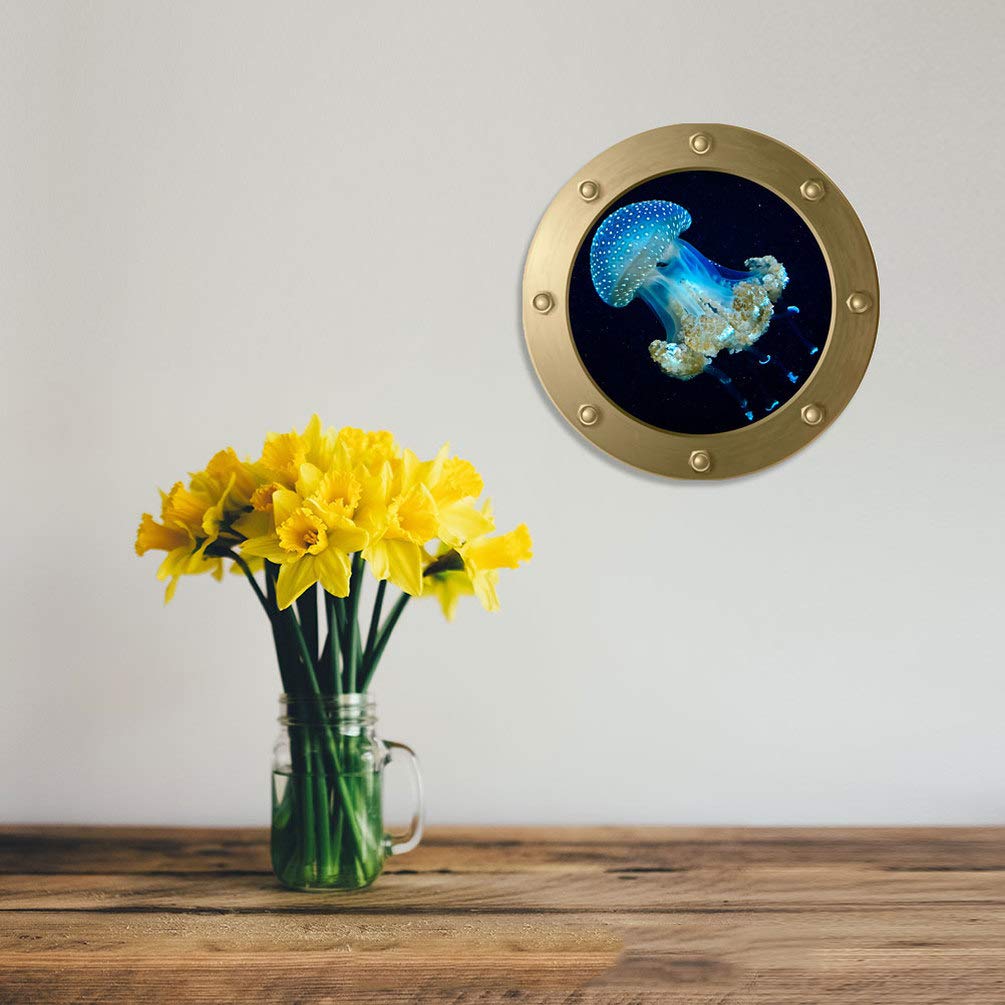 VOSAREA Pegatinas Decorativas De Medusas Para Pared y Ventana Adhesivos De Vida Marina Para Habitación Infantil Salón y Dormitorio