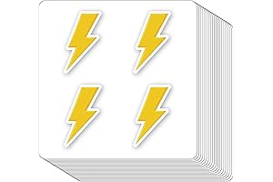 Lightning Weather Stickers for Creative Crafts & DIY Fun