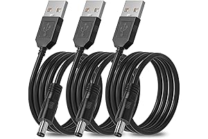 3-Pack 4ft USB 2.0 A Type Male to DC: The Ultimate USB-to-5V Power Cable Solution