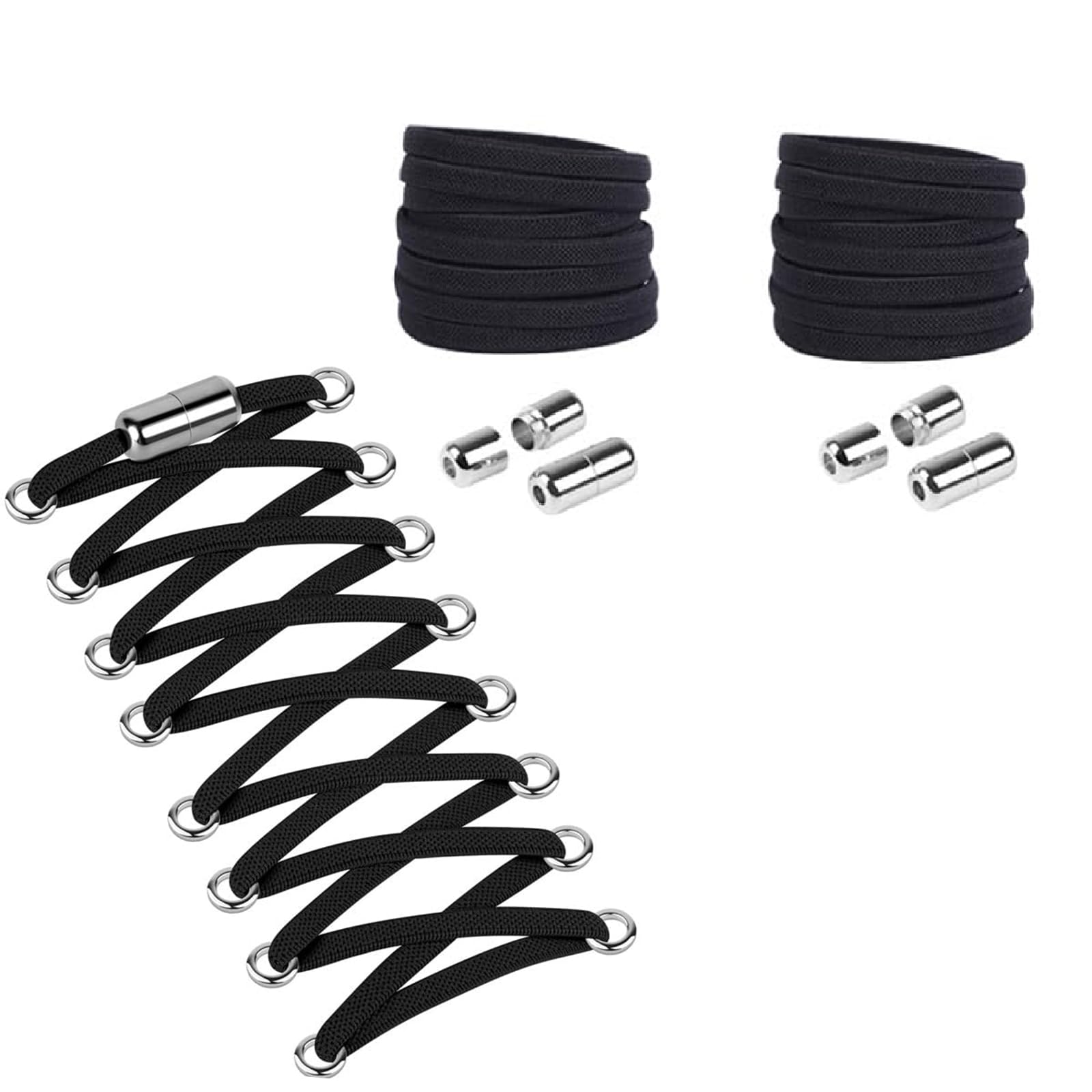 Gozaqe No Tie Elastic Shoe Laces,1 Pairs,Elastic Shoe Laces for Kids,Adult and elderly,Screw Capsule Shoe Clasp,Suitable for Sports Shoes,Casual Shoes,Hiking Shoes,Etc (Black) (B0DD3RLQNY) Amazon Price History, Amazon Price Tracker
