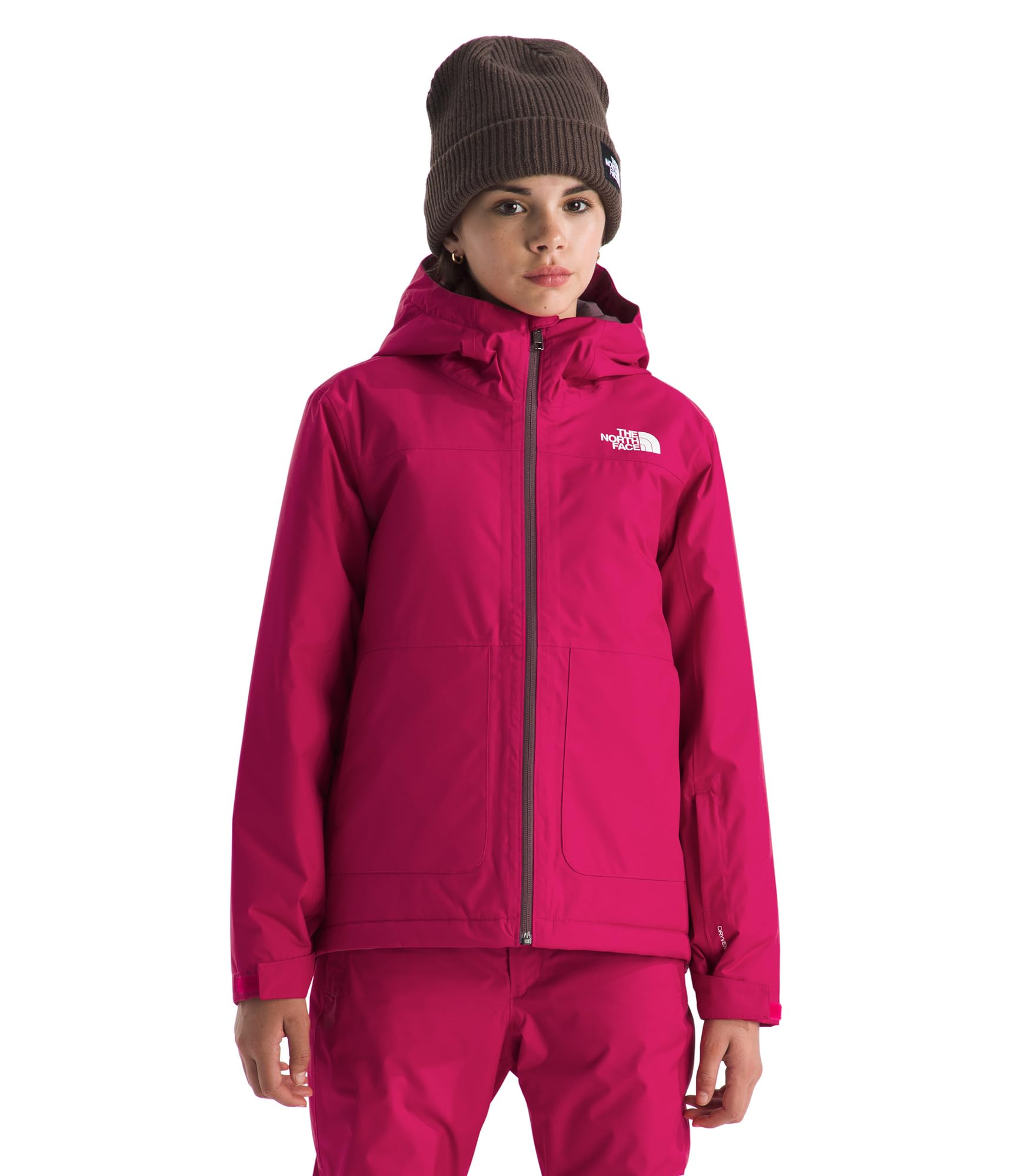 THE NORTH FACE Girls' Freedom Insulated Jacket | Winter Coat, Water Repellent Finish, Helmet Compatible Hood &amp; Zip Pockets