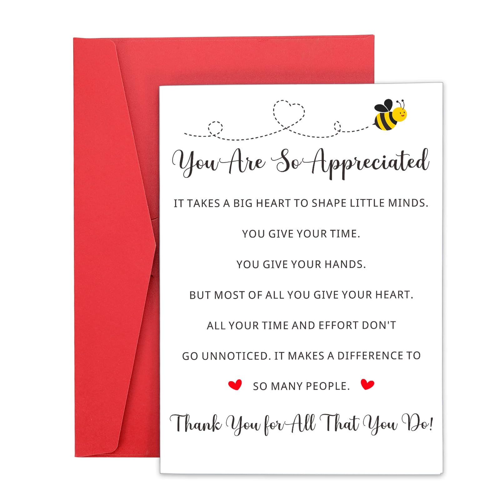 Teacher Valentines Gifts for Women Men Valentines Cards for Teachers Appreciation Gifts Thank You Cards off to College Retirement First Day of School