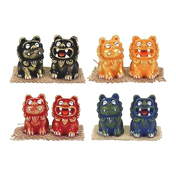 Amazon.co.jp: 雑貨 沖縄 お土産 シーサー 素焼き 置物 玄関