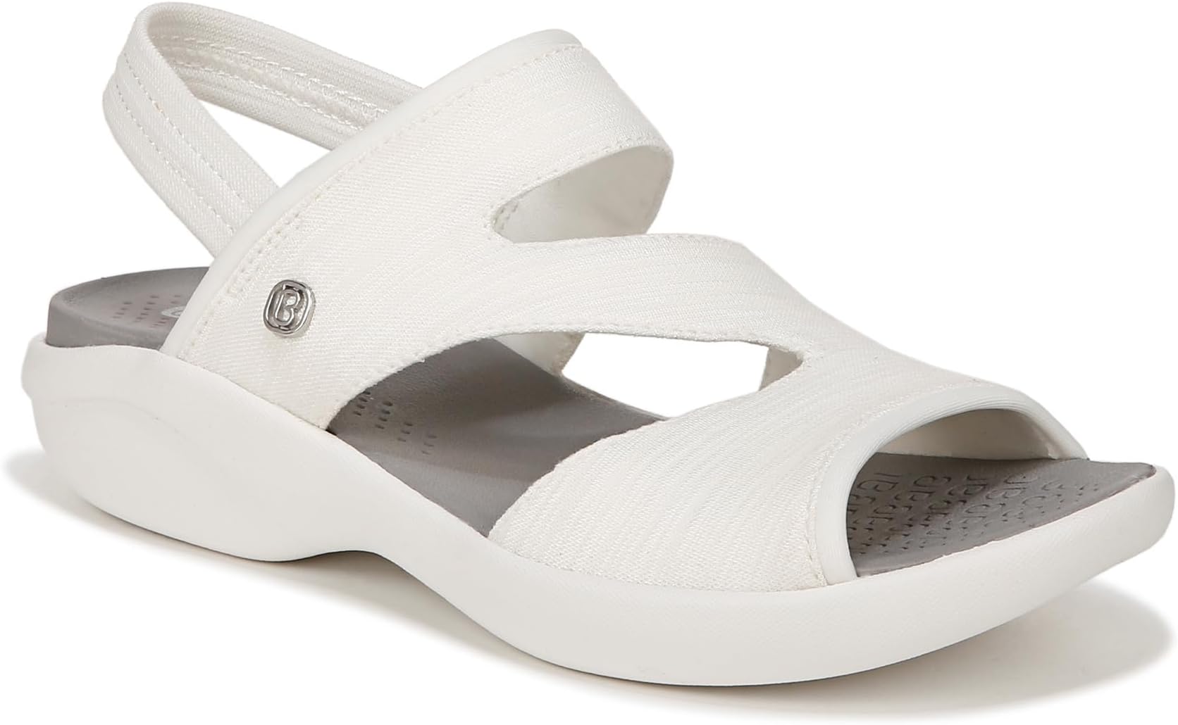 BZeesWomen's Cleo Machine Washable Comfort Wedge Sandal Flat