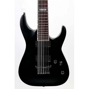 ESP LTD MH-417 7-String Electric Guitar Black Satin