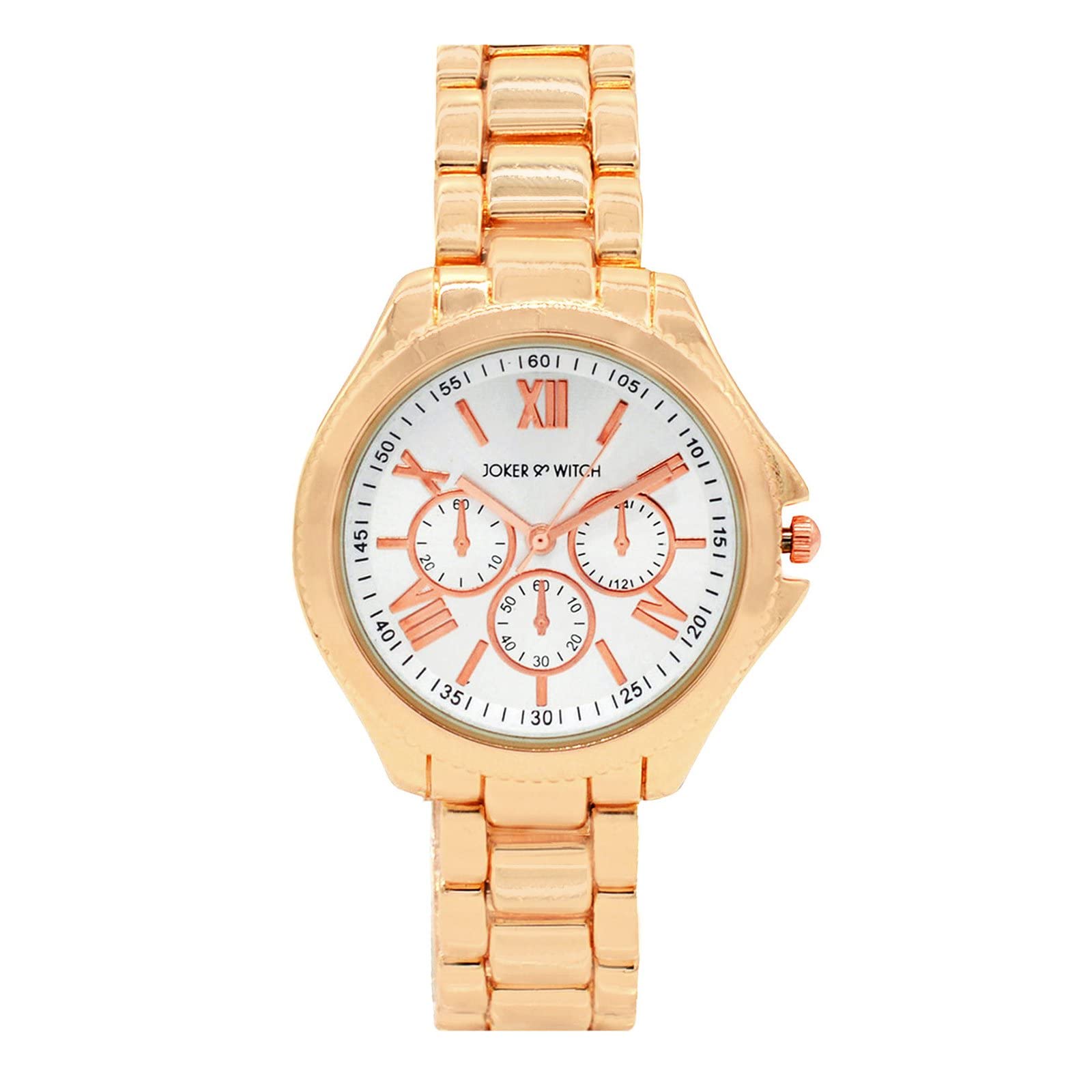 Joker & Witch Ella White Dial Rosegold Watch for Women (B07YKMZG5R) Amazon Price History, Amazon Price Tracker