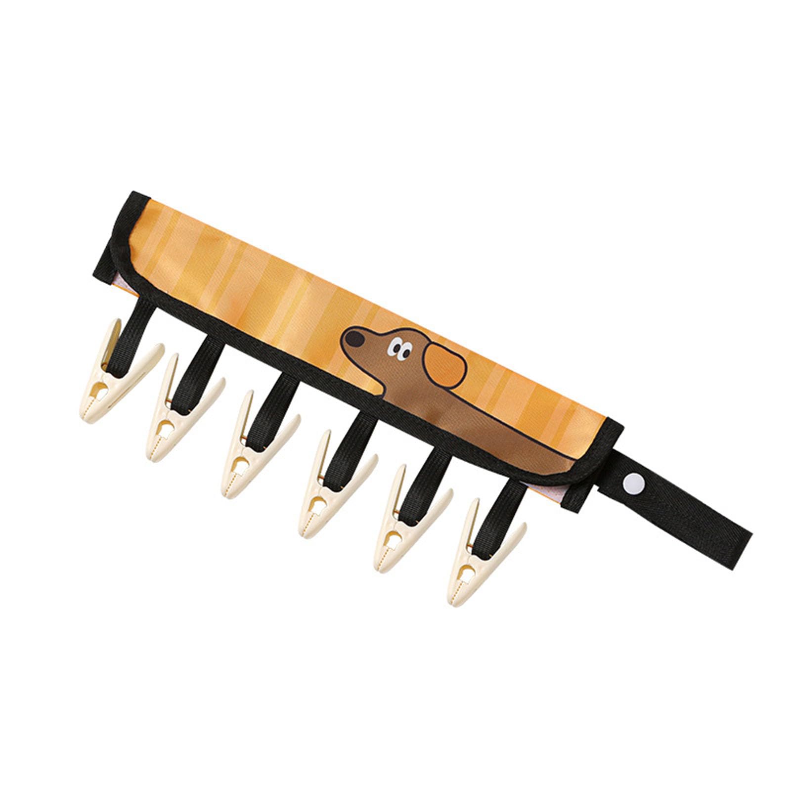 Xjdzineq Space Saving Designs Travel Hanger with 6 Clip for Drying Underwear and Delicates in Small Hanger