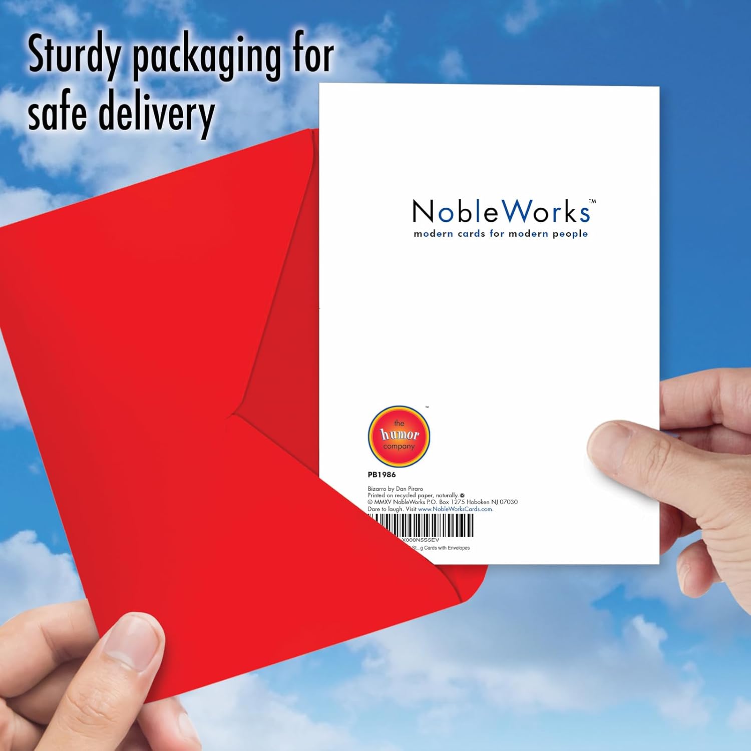 NobleWorks Pack of 12 Christmas Greeting Cards w/Envelopes, Humor Holiday for Men, Women 1x12 Designs - Stem Cells B1986