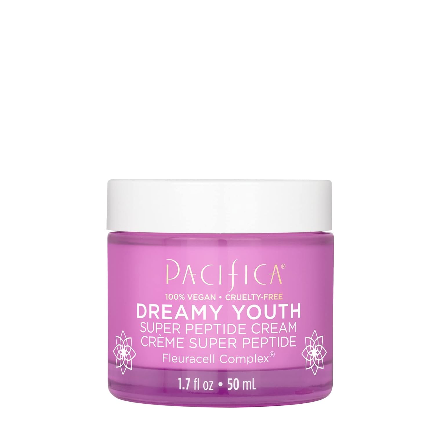 Pacifica Beauty, Dreamy Youth Super Peptide Daily Facial Cream, Moisturizer, Made with Floral Stem Cells & Peptides, For All and Aging Skin Types, Silicone Free, Clean Skin Care, Vegan + Cruelty Free : Everything Else