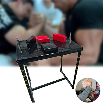 Arm Wrestling Table Standard Arm Wrestling Battle Table Professional Arm Pressing Equipment for Games Arm Wrestling Swivel Handle Arm Power Arm Wrestling Table