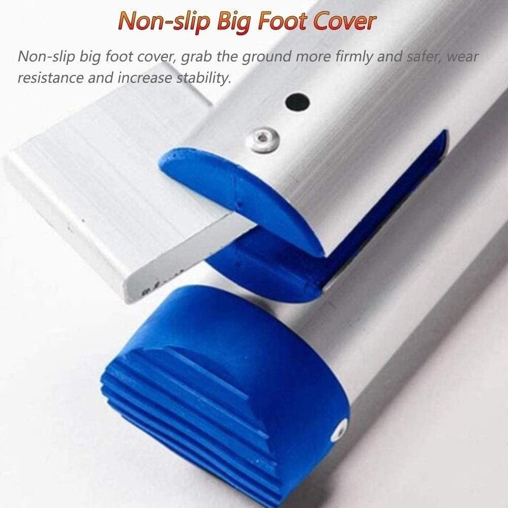 OKUOKA Ladders,Aluminum Telesextension Ladder, Blue Telescoping Ladder, Home Attic? Extendable Ladder, 200Kg/440Lbs Capacity