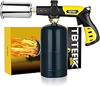 TBTEEK Powerful Propane Cooking Torch for Sous Vide Searing, Crème Brûlée, BBQ & Campfire Starter - 2500°F Adjustable Flame (Tank Not Included)