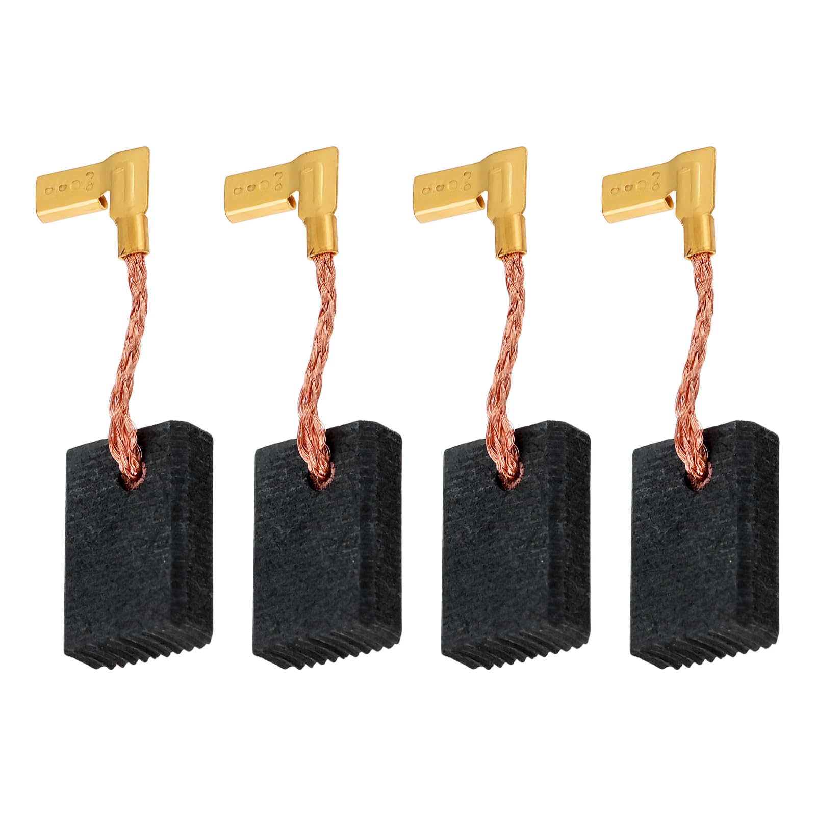 Lot de 4 balais de charbon pour meuleuse d'angle Makita 9565 4,8 x 10,8 x 16,5 mm