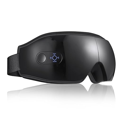 NOWWISH Smart Eye Massager with Heat & Bluetooth Music for Reduce Eye Strain, Headache and Migraine Relief, Improve Sleep - Fathers Day, Birthday Gifts for Women Men, Gifts for Mom Dad Wife -