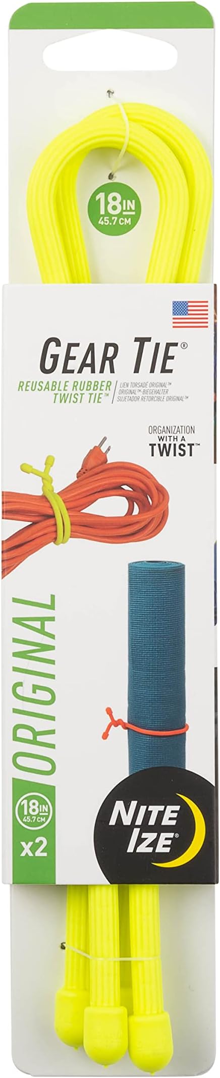 ナイトアイズ GEAR TIE 18inch ネオンイエロー