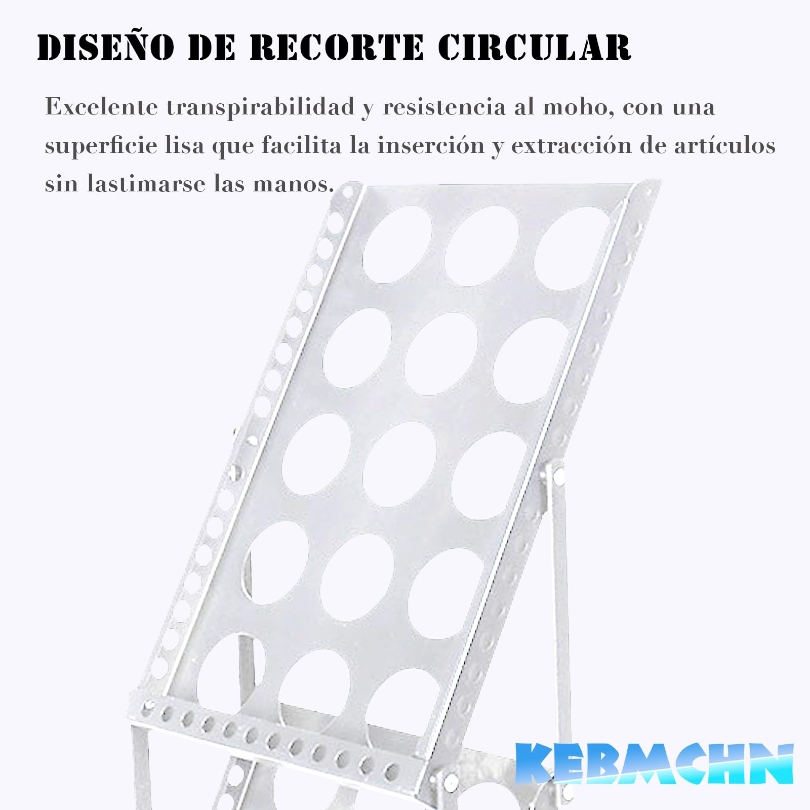 A4 - Soporte para catálogo de revistas y catálogos de literatura, Expositor de Revistas, portátil, de metal negro, incluye diseño de agujeros con bolsillo, plegable (blanco)