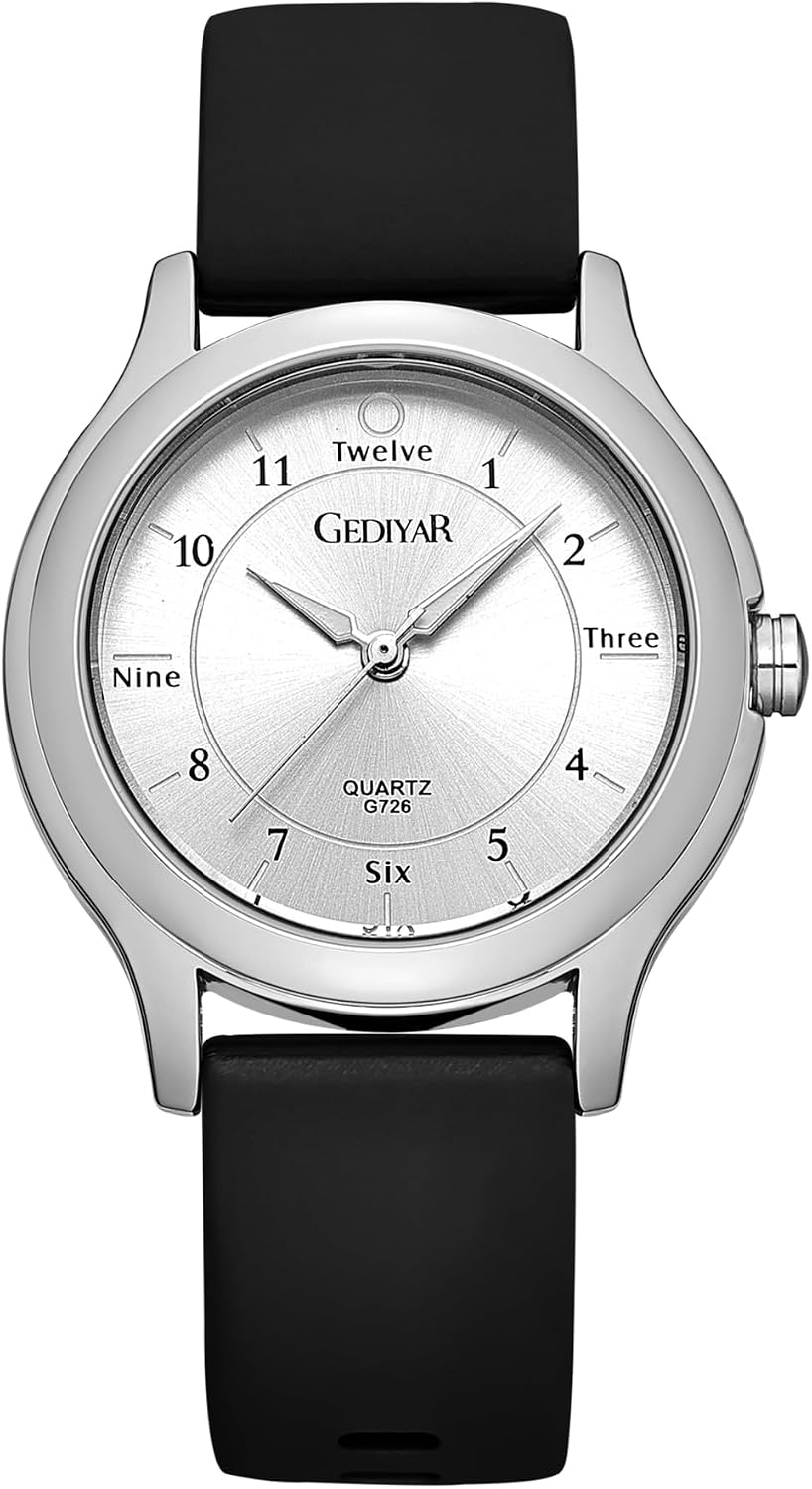 Waterproof Women’s Nursing Wrist Watch, Easy Read Dial, Rubber Silicone Band Analog Quartz Casual Fashion Sport Watch Gift for Nurse Ladies Teachers Students
