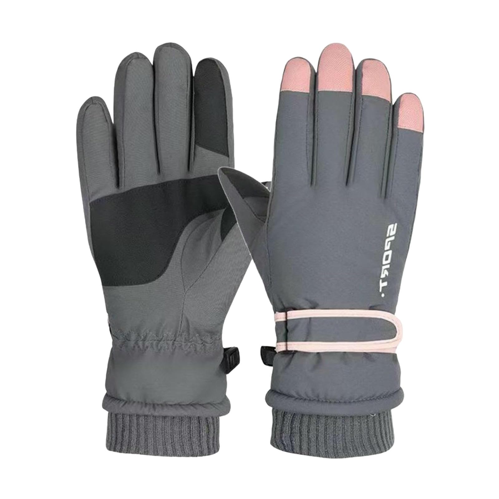 Gants hiver homme de ski chauds coupe-vent imperméables pour cyclisme