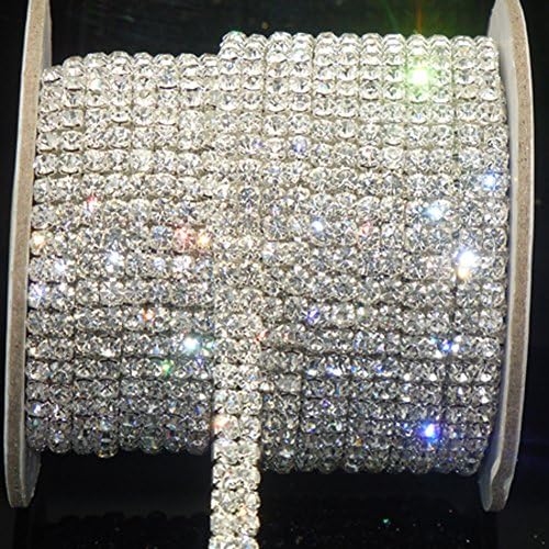 Rytenz Crystal Rhinestone Fringe Trim - 1 Yard Tassel Chain For DIY Wedding & Clothing Decor - View #4