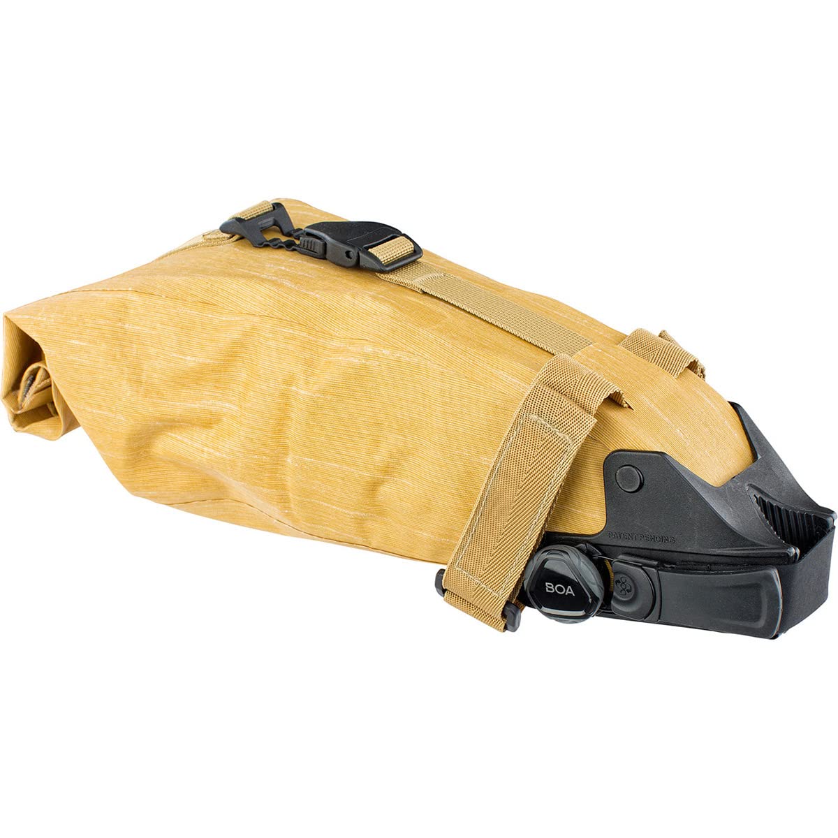 EVOC Seat Pack Boa - Alforja para sillín de bicicleta (gran espacio de almacenamiento (1L, 2L o 3L), sistema Boa Fit, fácil de colocar, impermeable, volumen ajustable, cierre flexible)