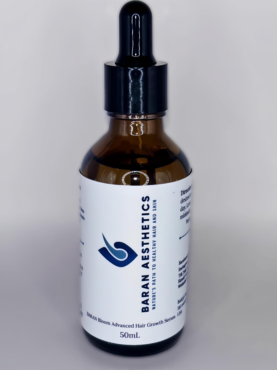Bloom by BARAN - All Natural Hair Regrowth Oil Based Serum