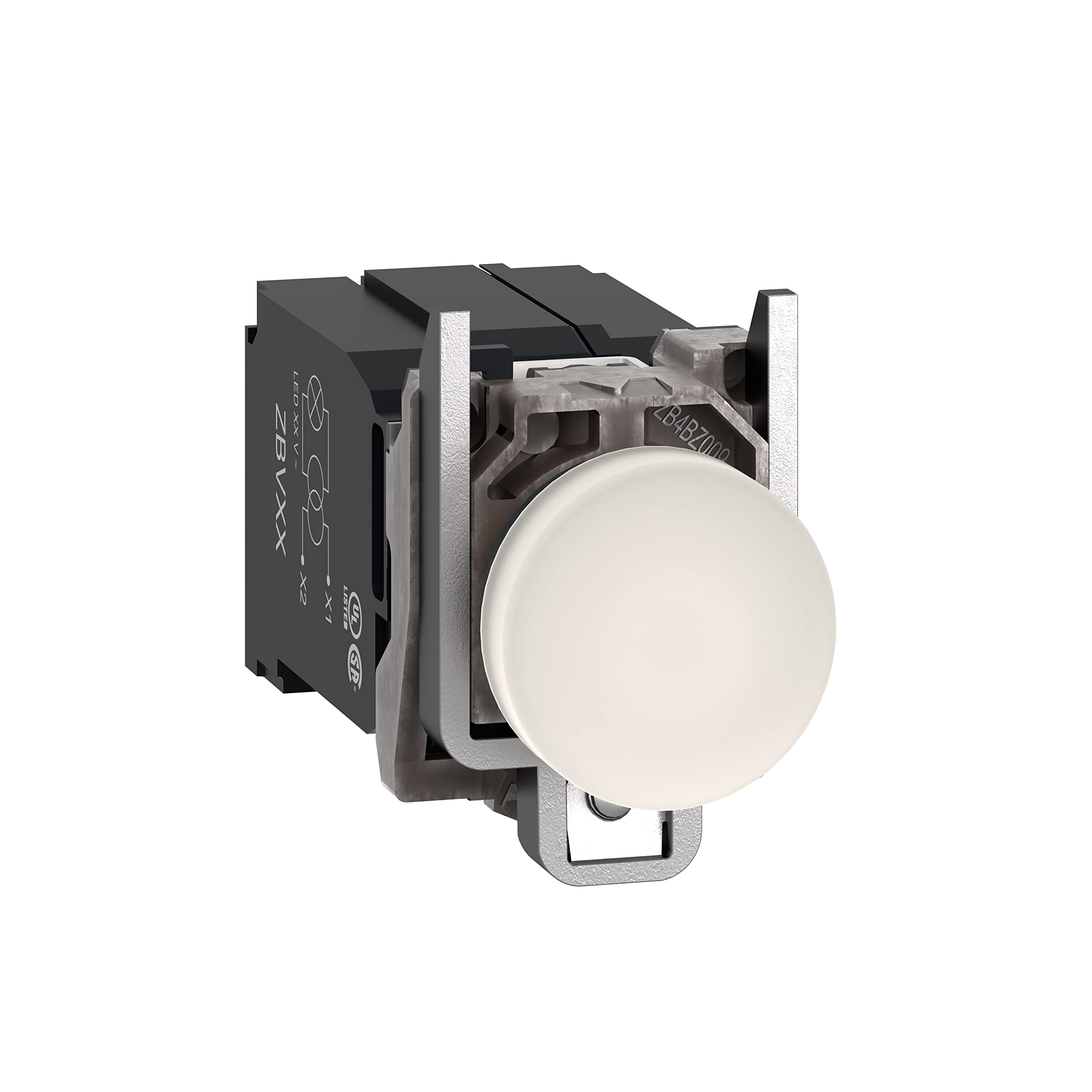 Piloto luminoso Schneider XB4BV5B1 con led integrado blanco y alta resistencia a 400V
