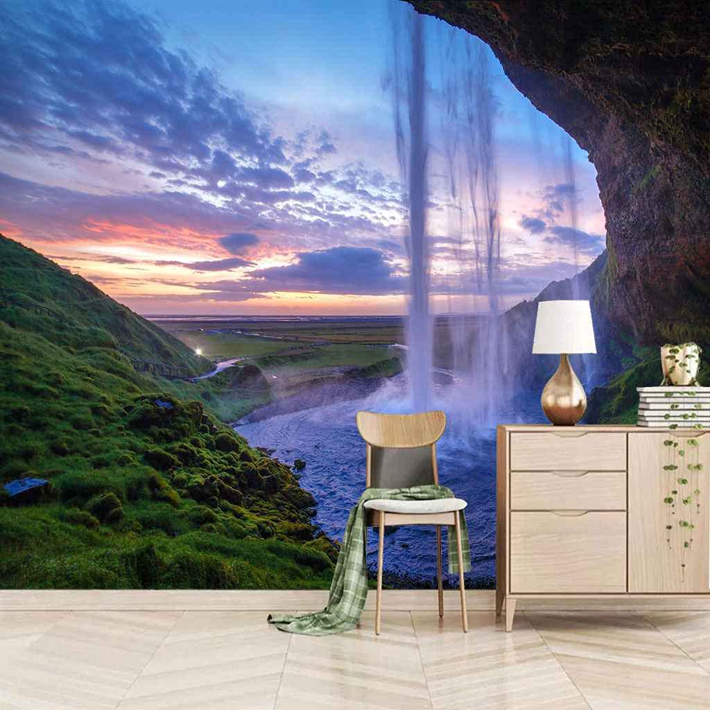 Murales chambre et salon : grand papier peint photo 3D auto-adhésif